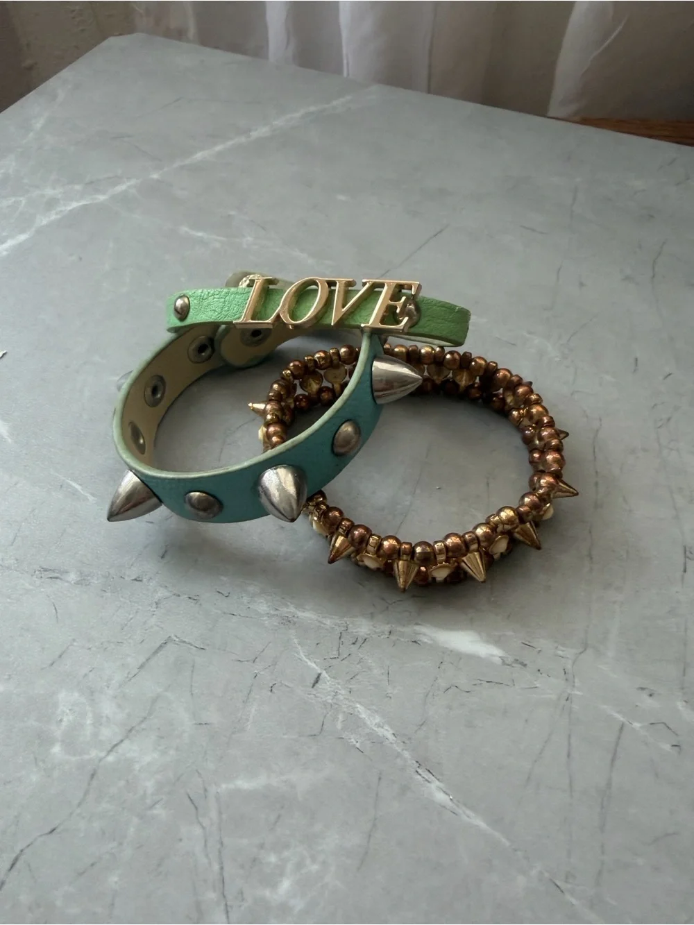 Vintage 00s pop punk spikey bracelets